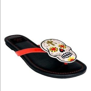 Strange Cvlt Dia De Los Muertos Sandals